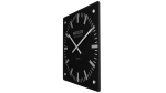 Черные настенные стеклянные часы